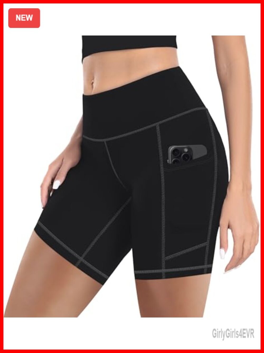High Waist Biker Shorts with Pockets Buttery Soft Workout Yoga Shorts